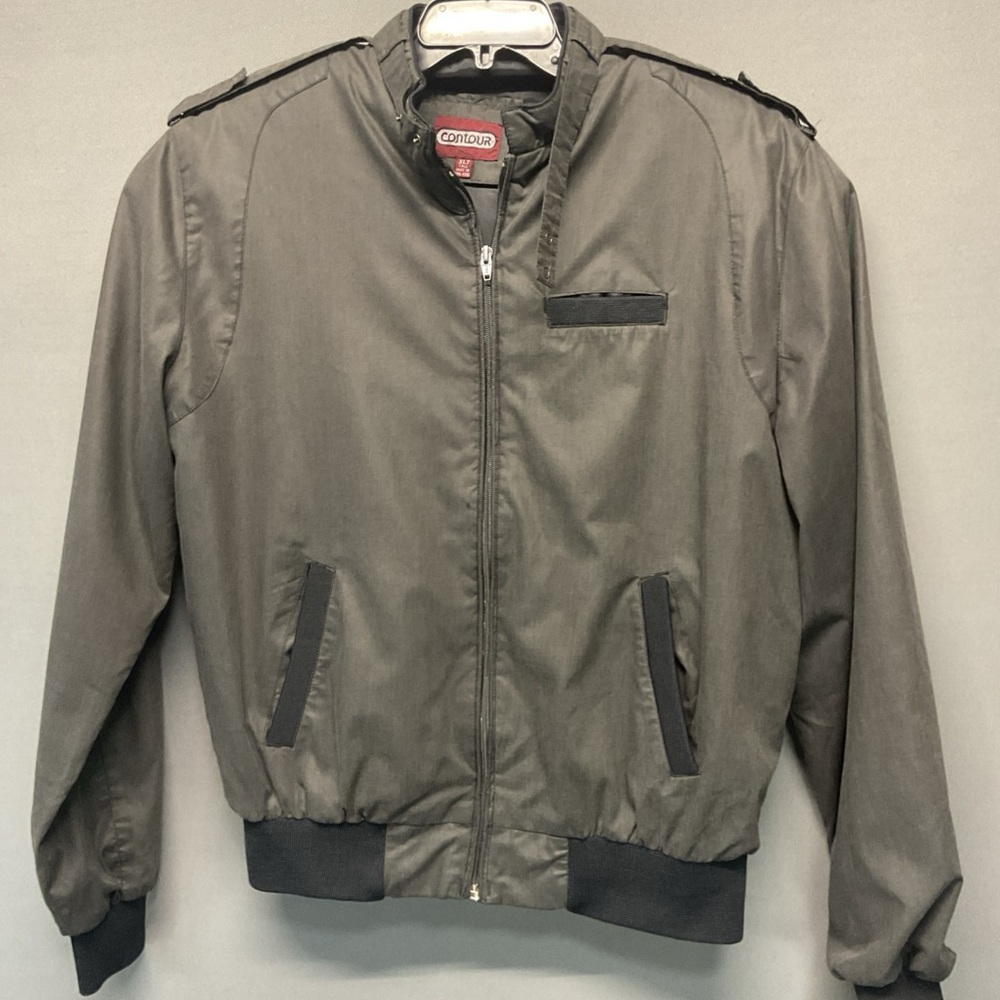 80’s Contour Bomber Jacket XLT Windbreaker Vintage Fashion Coat Jacket